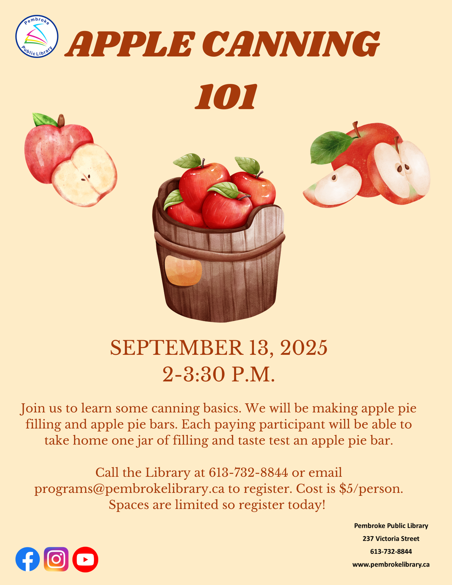 Apple Canning Program Poster